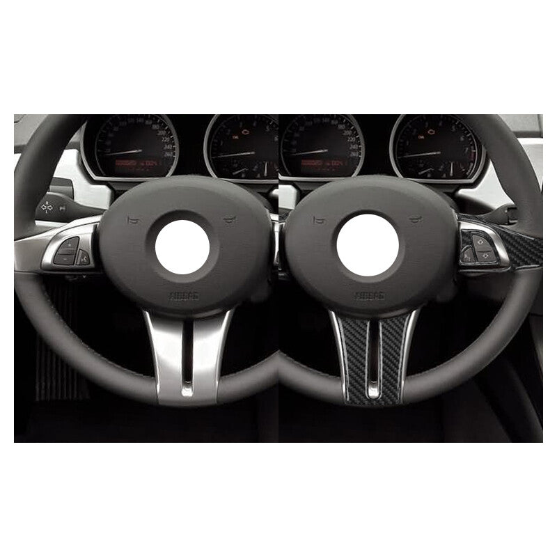 5-piece carbon fiber steering wheel cover trim suitable for BMW Z4 E85 2003-2008