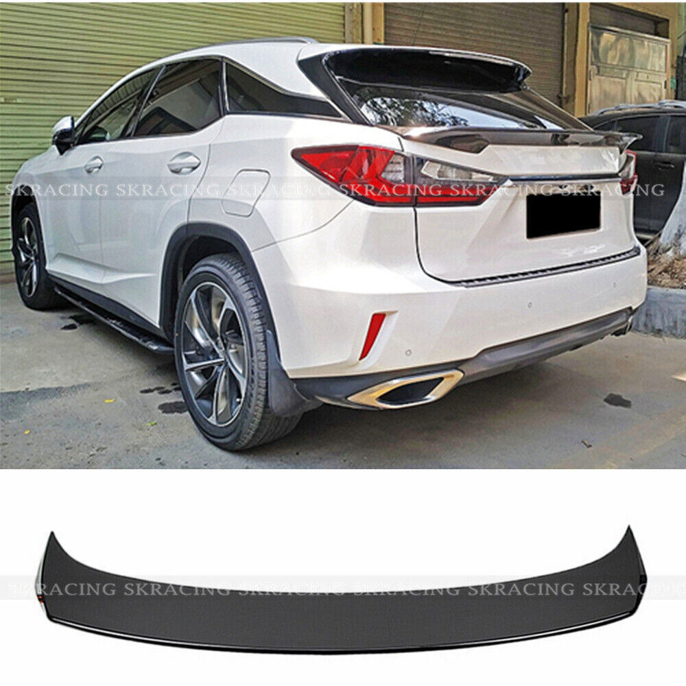 for Lexus RX350 450h 2016-2022 Black Rear Tail Gate Center Garnish Wing Spoiler
