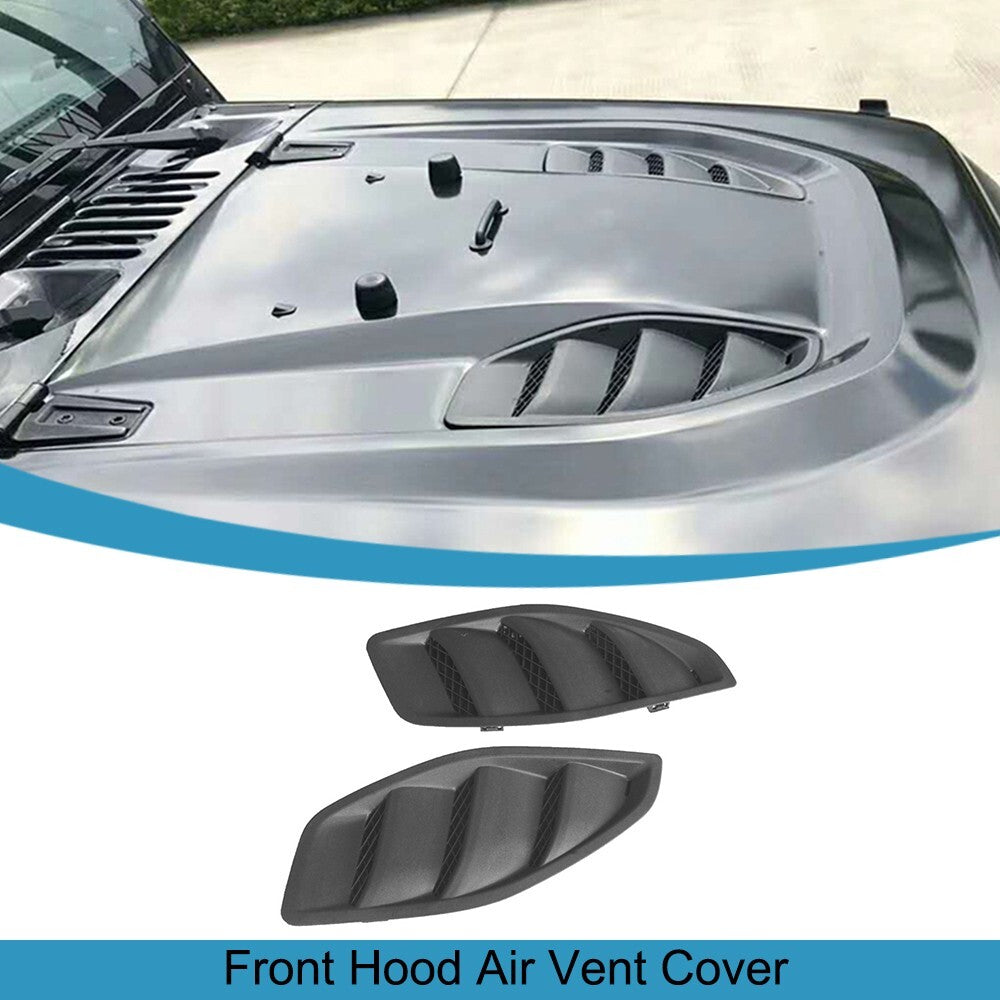 Engine Hood Air Vent Outlet Louvers Trim for Jeep for Wrangler JK 2007-2017 2/4 Door