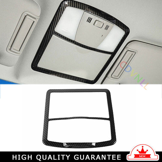 Front Reading Lamp Frame Cover Trim for Nissan Armada Y62 2017-2020 Carbon Fiber