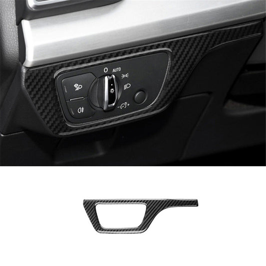 Carbon Fiber Headlight Switch Trim for Audi Q5 2018-2021
