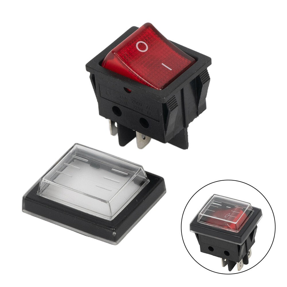 KCD4 Rocker Switch ON OFF 2 Position 4 Pin 16A For Carpet Cleaners/refrigerators