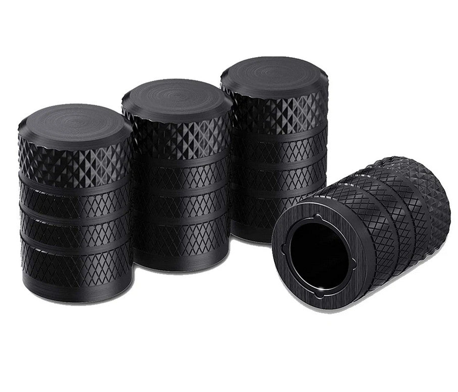 4-piece car tire valve cover rod air dust cover red bullet for Toyota