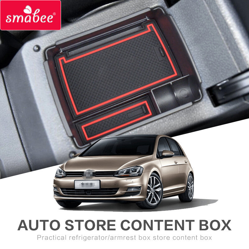 Car Armrest Box Storage for Volkswagen for Golf 7 MK7 VII GTI R Accessories Console