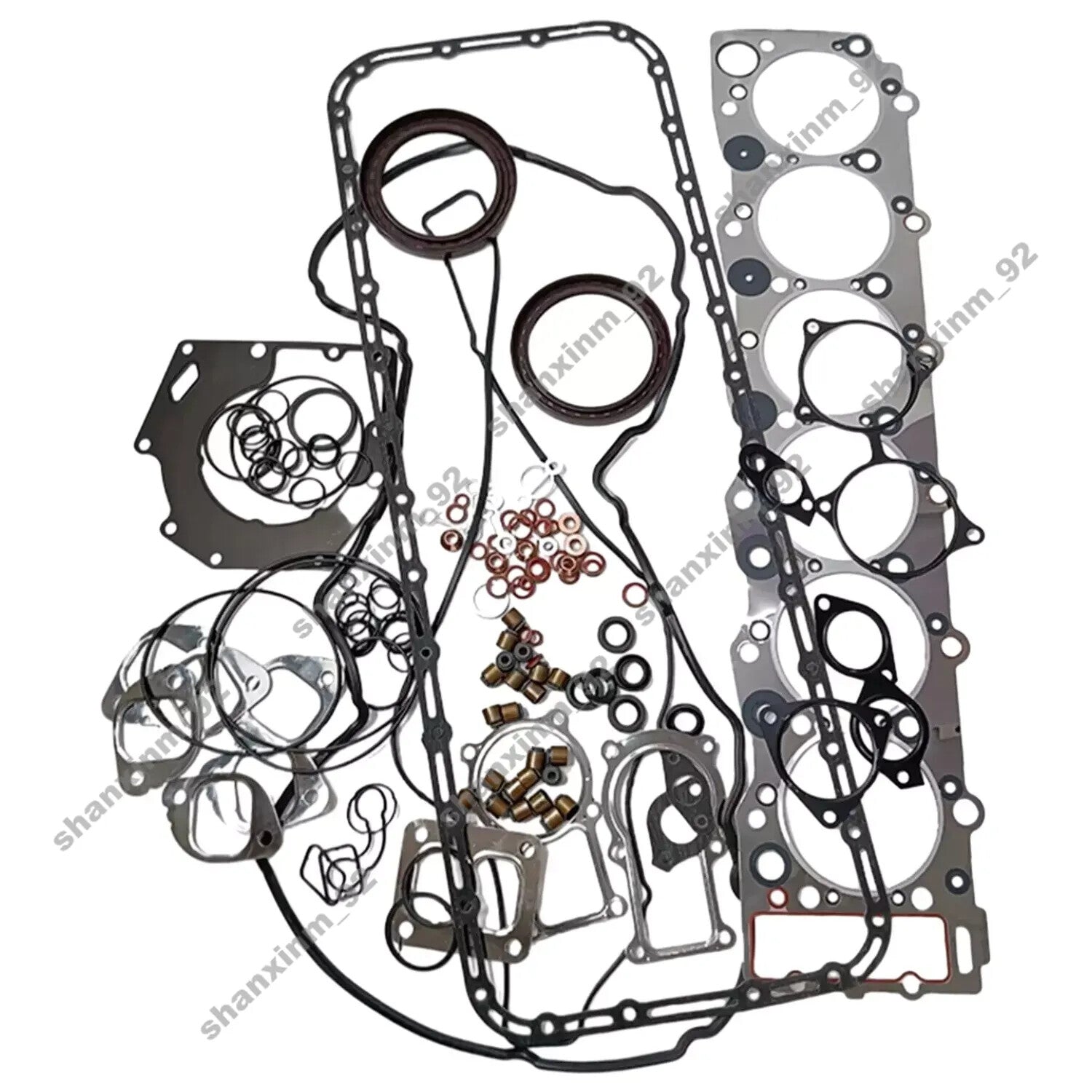 6HK1 Complete Cylinder Head Assy  Full Gasket Set Fit for Isuzu Excavator Engine