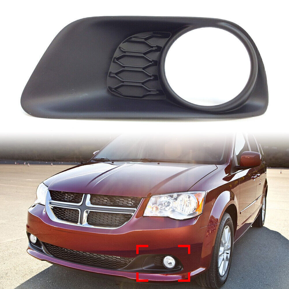 Left Side Front Bumper Fog Light Lamp Bezels Fit for Dodge Caravan 2011-2017