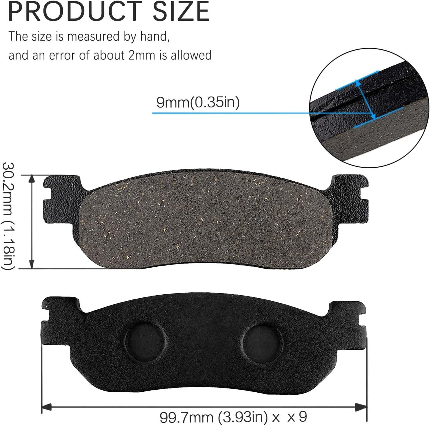 Front Brake Pads for Yamaha TW125 TW 125 1999-2004/TW200 TW 200 1993-1998