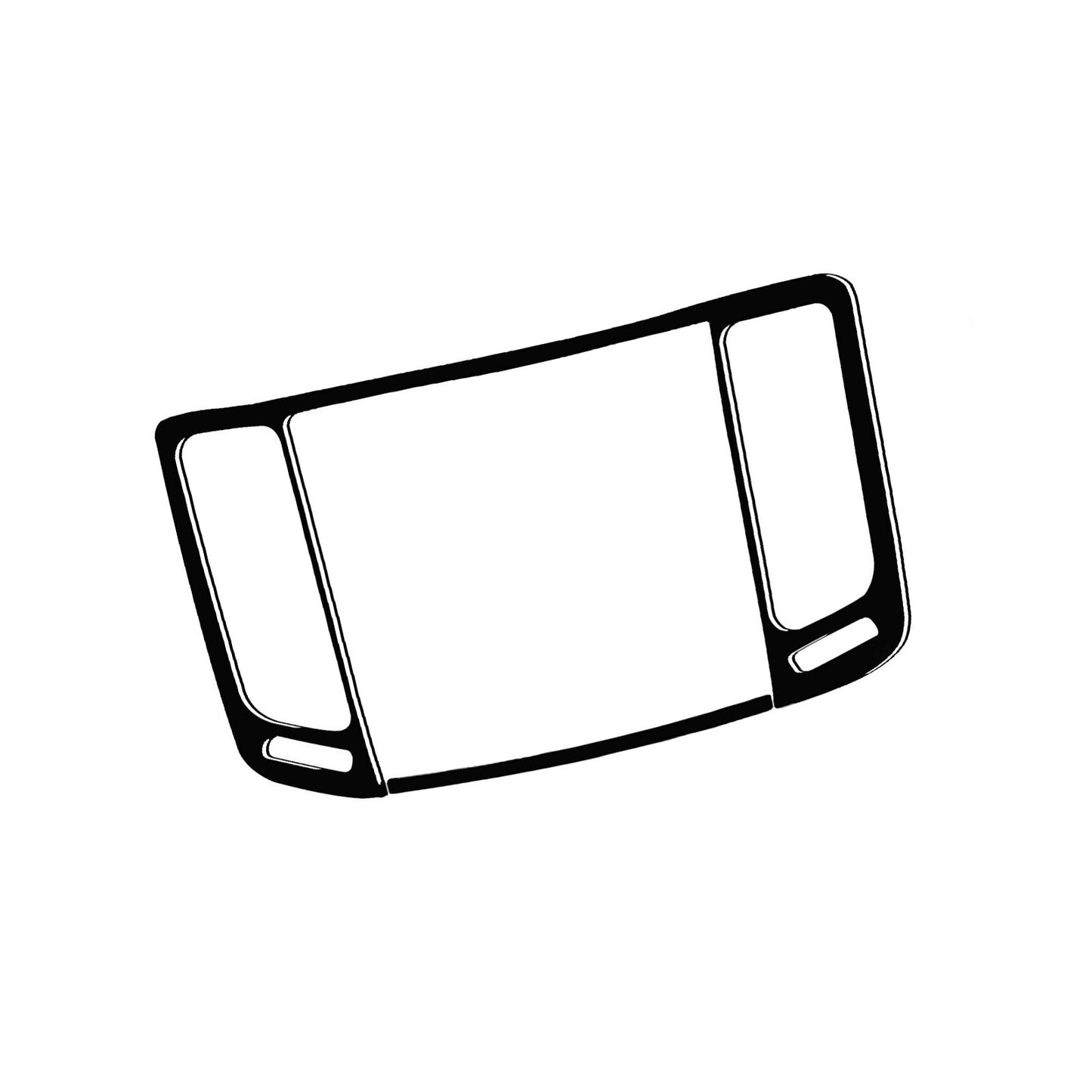 Piano Black Interior Central Air Outlet Cover Trim for Infiniti G37 2010-2013