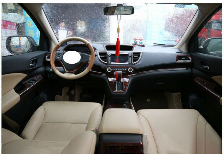 Dashboard Panel Frame Cover Trim for Honda CRV CR-V 2012-2016 Peach Wood Grain