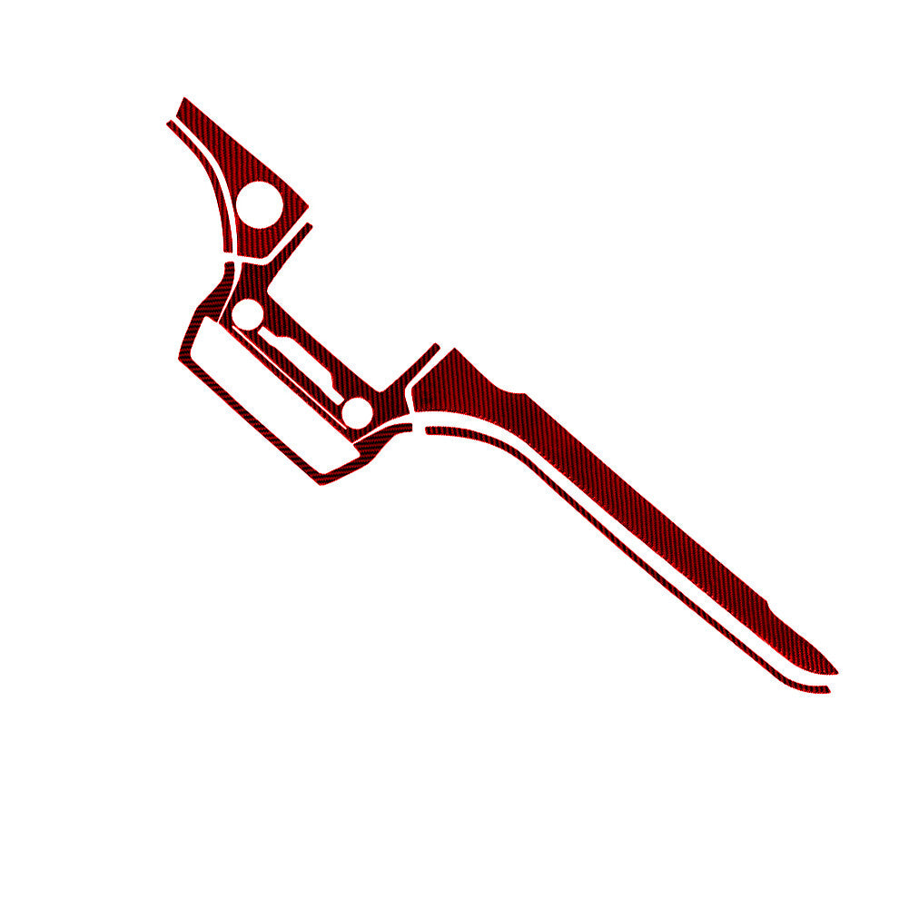 6Pcs Red Carbon Fiber Center Console Cover Trim Kit for Ford Explorer 2020-2023