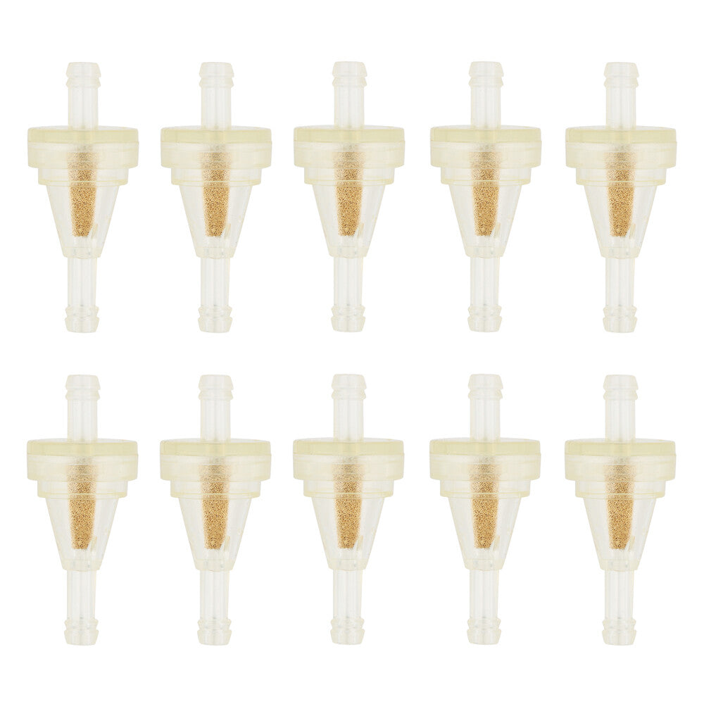10pcs Clear Inline Gas Fuel Filter 1/4 6mm 7mm Motorcycle Universal Dirt Bike
