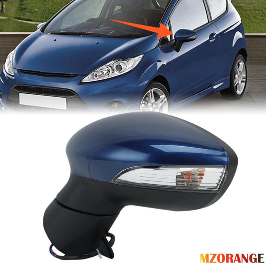 F¨¹r for Ford Fiesta MK7 08-12 Links Au?enspiegel Beheizbar Spiegelglas Marineblau