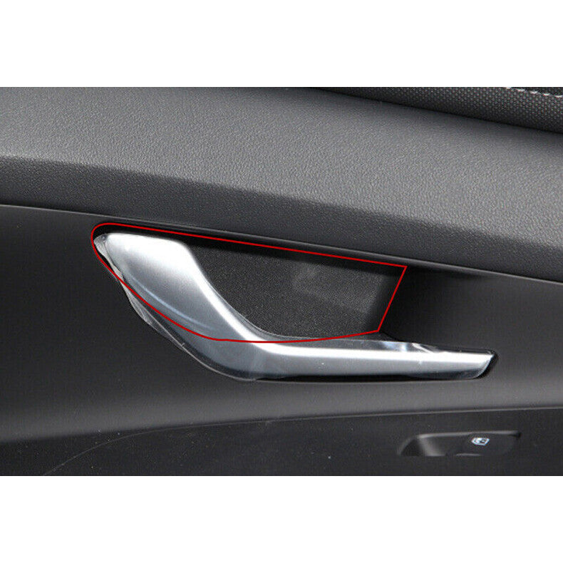 for Hyundai for Elantra 2021-2023 Black Stainless Inner Door Bowl Sticker Cover Trim