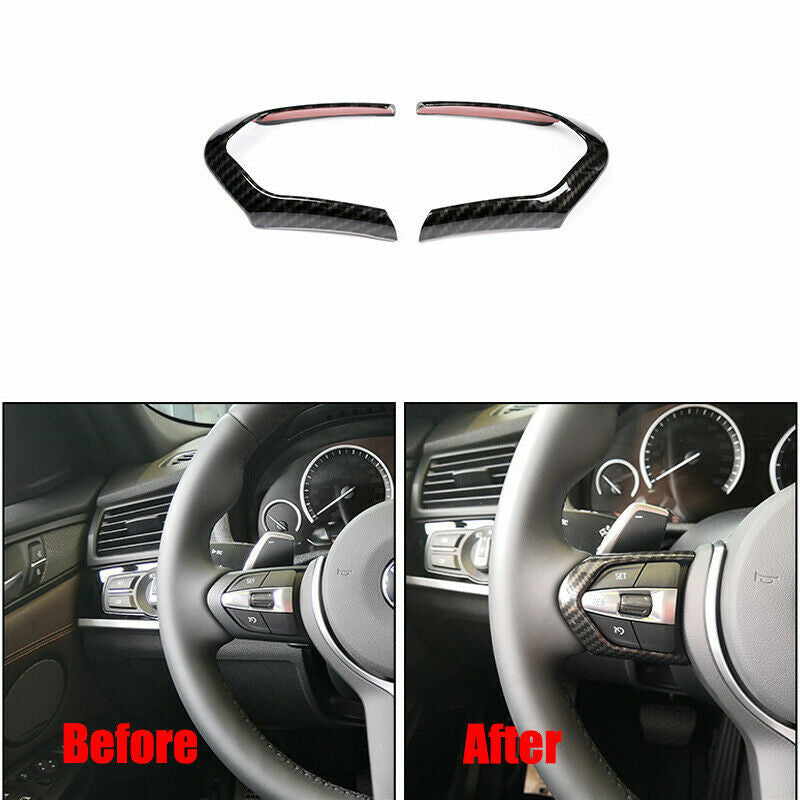 ABS carbon fiber exterior steering wheel cover suitable for BMW M3, M4, M5, X5M.