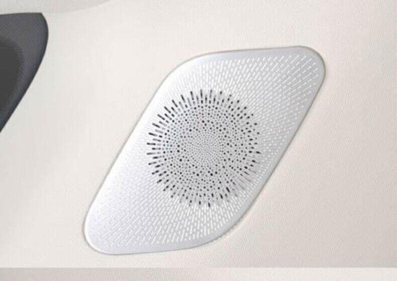 for Kia Carnival 2022-24 Silver Steel Door Speaker C-pillar Decor Cover Trim 2P