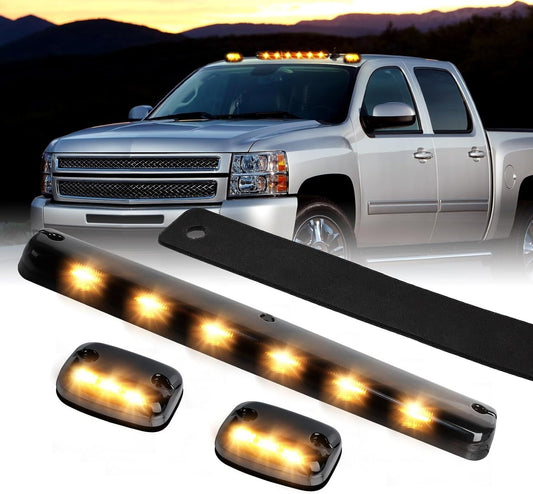 Amber LED Roof Top Running Cab Lights for Chevy Silverado for GMC for Sierra 1500 3500