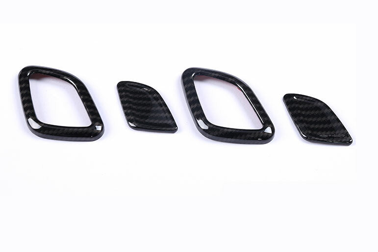 Carbon Fiber for Seat Headrest Button Ring Cover Trim for BMW 3 Series G20 2019-2021
