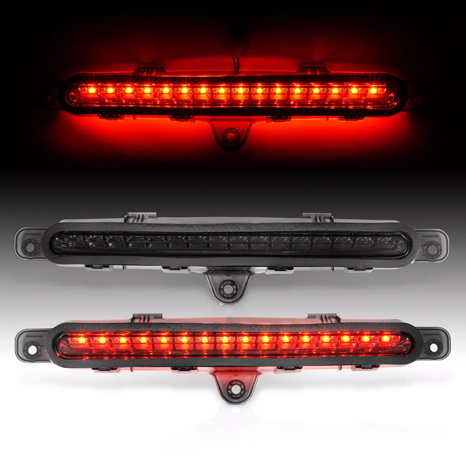 Full LED 3RD Third Brake Lights Black For 2010-2014 for Ford for Mustang GT Base 2-Door