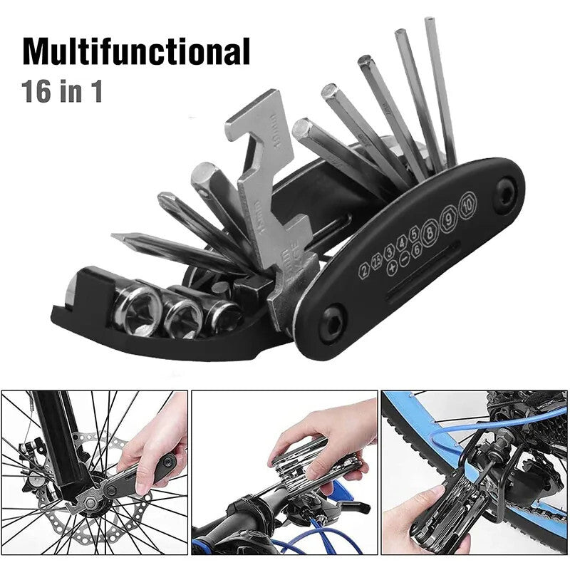 Motobike Multi Wrench Repair Hex Allen Key Screwdriver Socket Repair Tool Kit