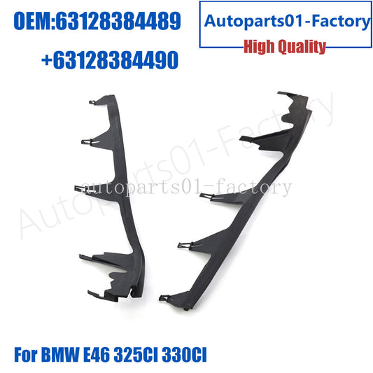 1Pair L+R Headlight Cover Strip Seal Gasket for BMW E46 325CI 330CI