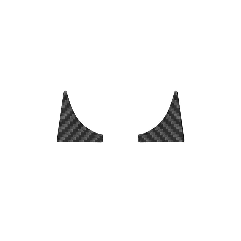 2X Carbon Fiber Rear Door CUP Holder Cover Trim for Ford Ranger 2019-2022
