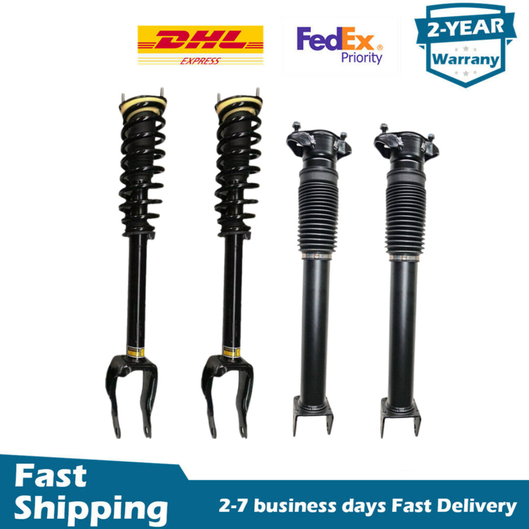4PCS Front Rear Shock Struts Assys for Mercedes W166 C292 ML350 GLE350 GLE63AMG