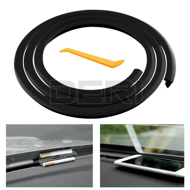 Universal 1.6M Car Dashboard Edge Gap Filling Sealing Strip Rubber Accessories