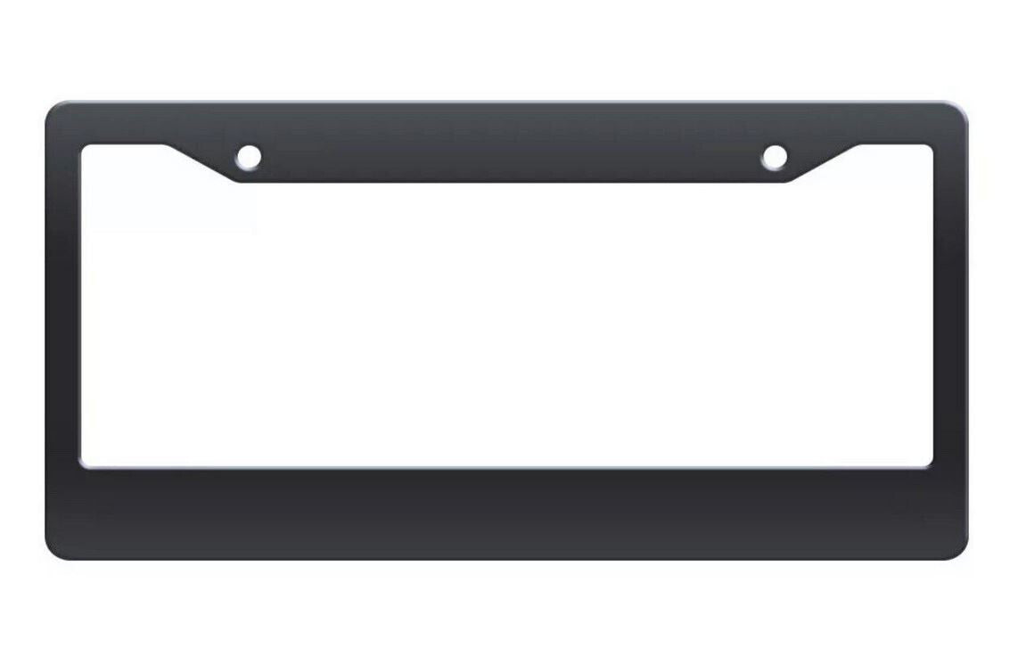 Car license plate frame cover cap trunk black plastic suitable for Chrysler