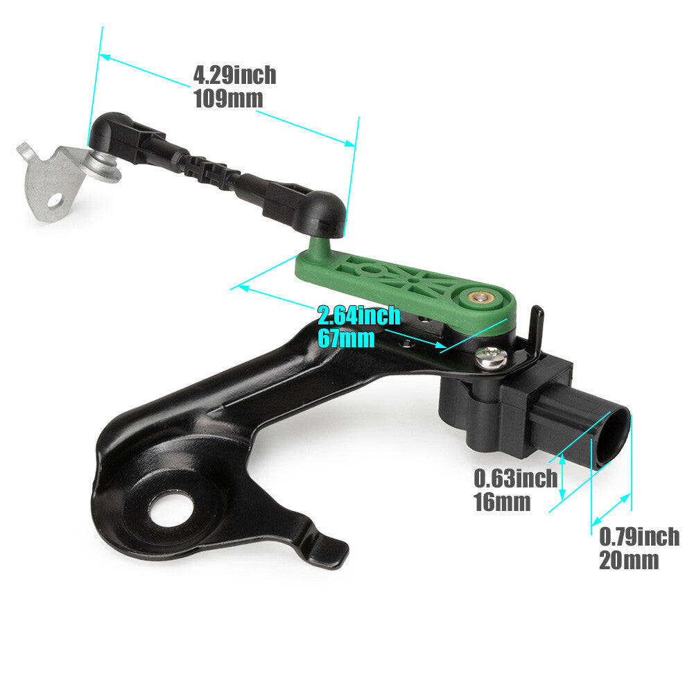 4H0941309C is a headlight level sensor for the left rear suspension of an for Audi A6 12-18 model.