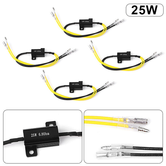 4x Universal Motorcycle Turn Signal Indicator LED Load Resistor Flash Blinker