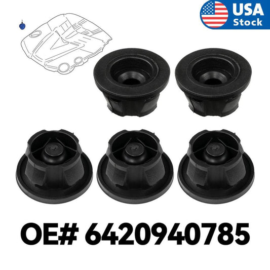 5x Car Engine Cover Grommet Buffer Rubber Trim for Mercedes-Benz W204 6420940785