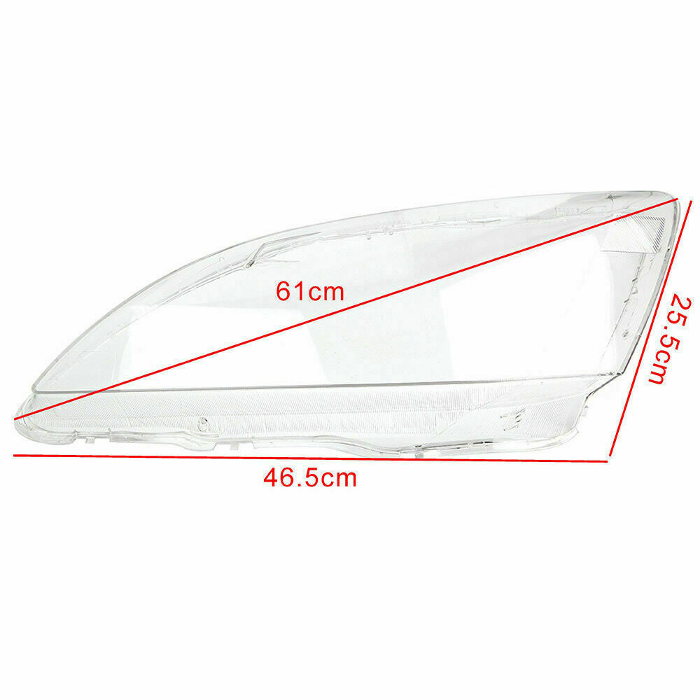 2-piece headlight lens cover for Honda Accord 2003-2007 models - transparent headlight cover