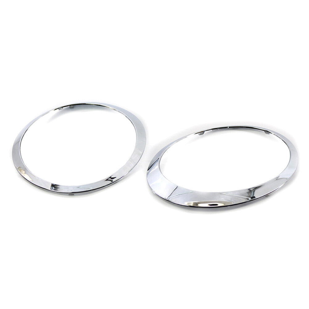 Headlamp Headlight Trim Ring Fit for BMW for MINI R55 R56 R57 R58 R59 Chrome Auto Pair
