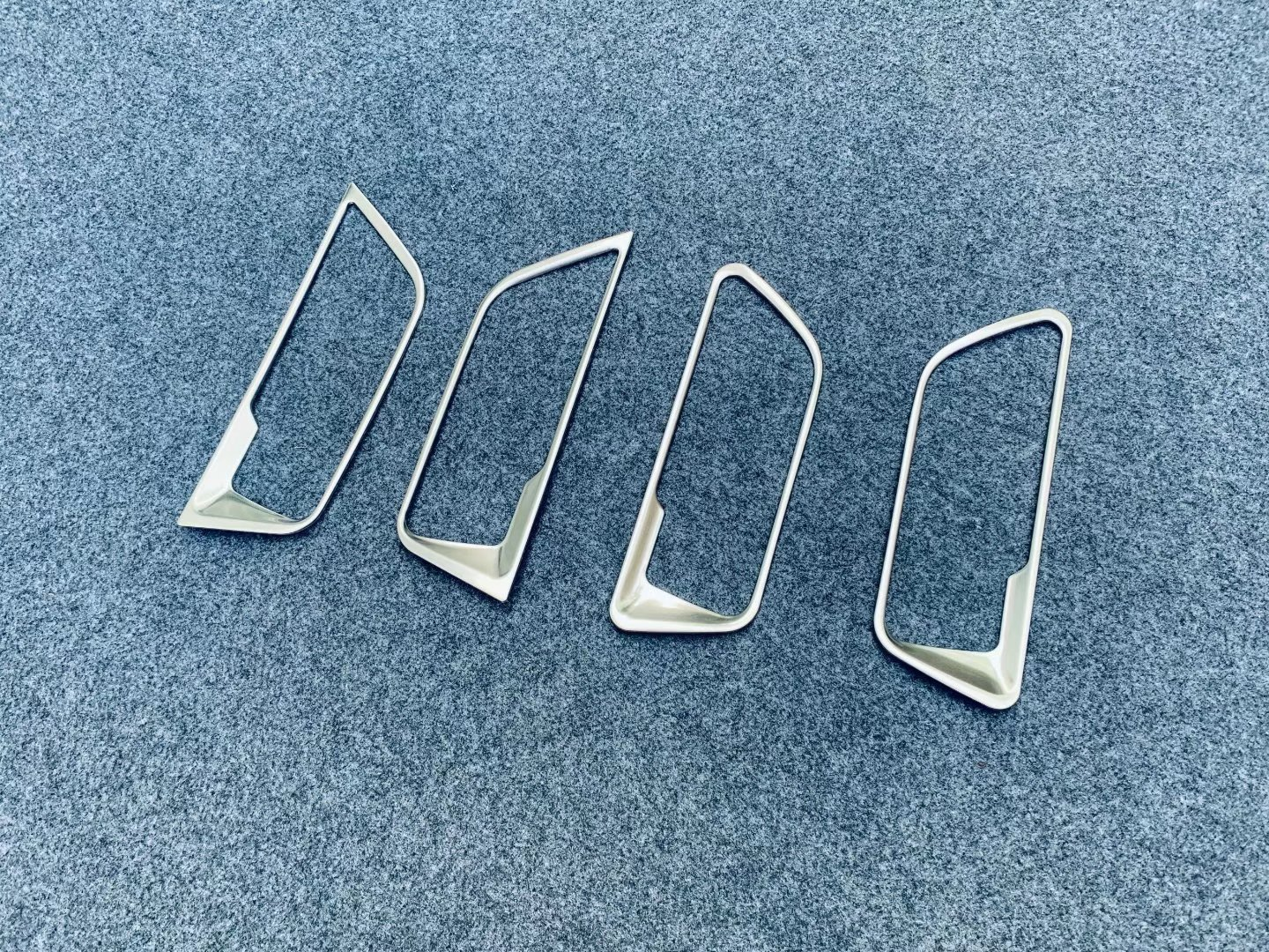 Matte Interior Door Handle Frame Trims Silver For 2020-2023 for Toyota Harrier Venza