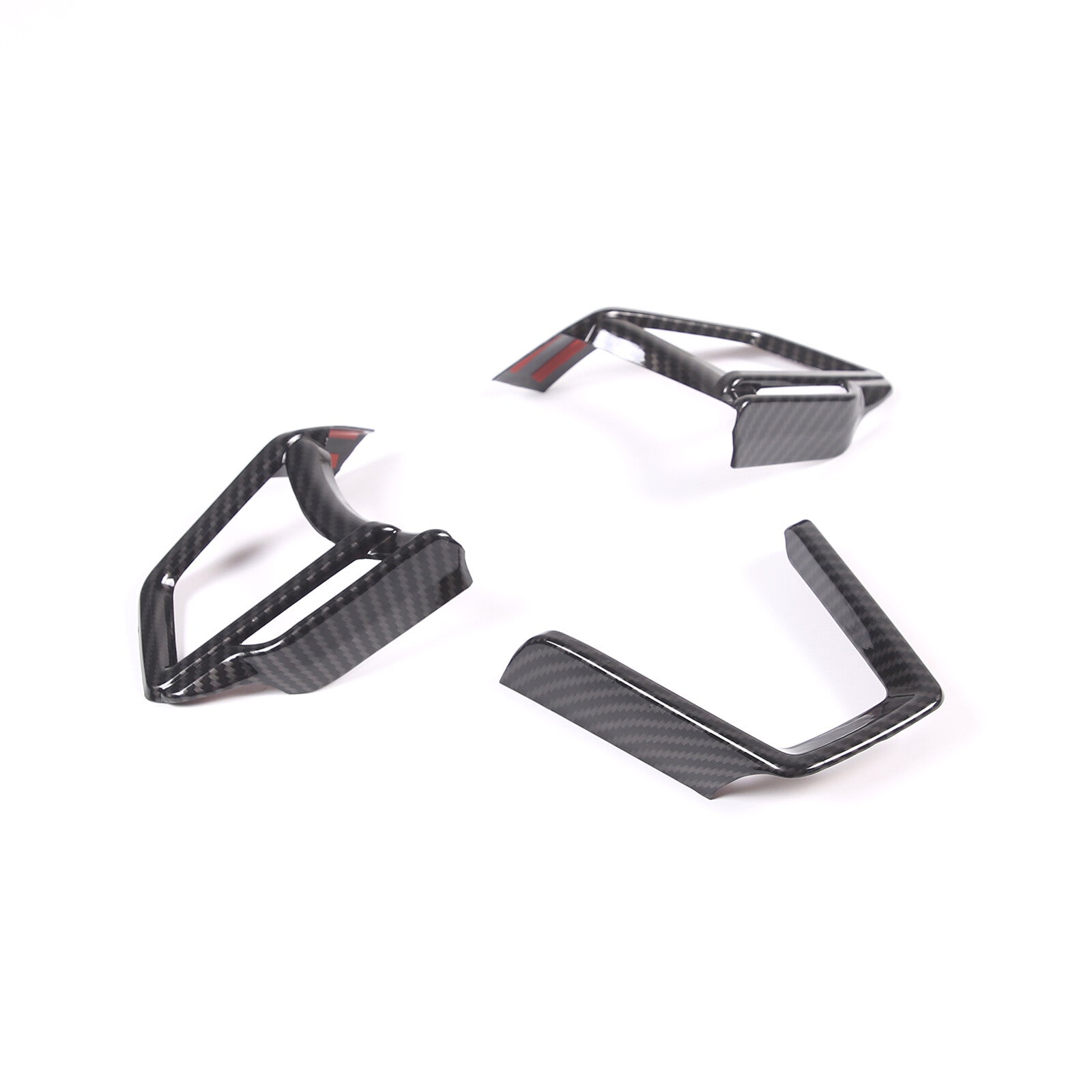 4-Piece Window Lift Lock Switch Panel Trim for Infiniti G25 G37 2010-13 Carbon Fiber