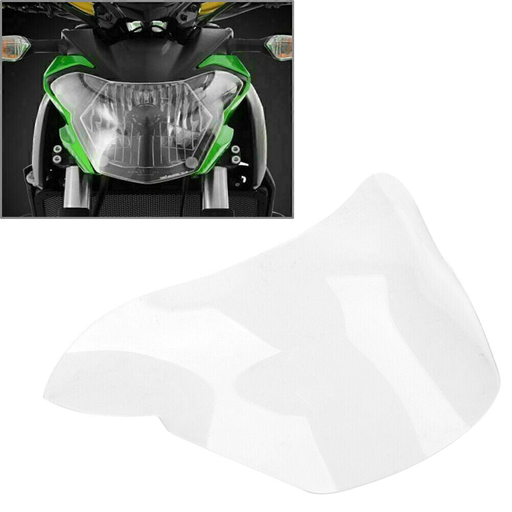 Headlight Guard Shield Screen Lens Cover for KAWASAKI Z650 2017-2018 Transparent