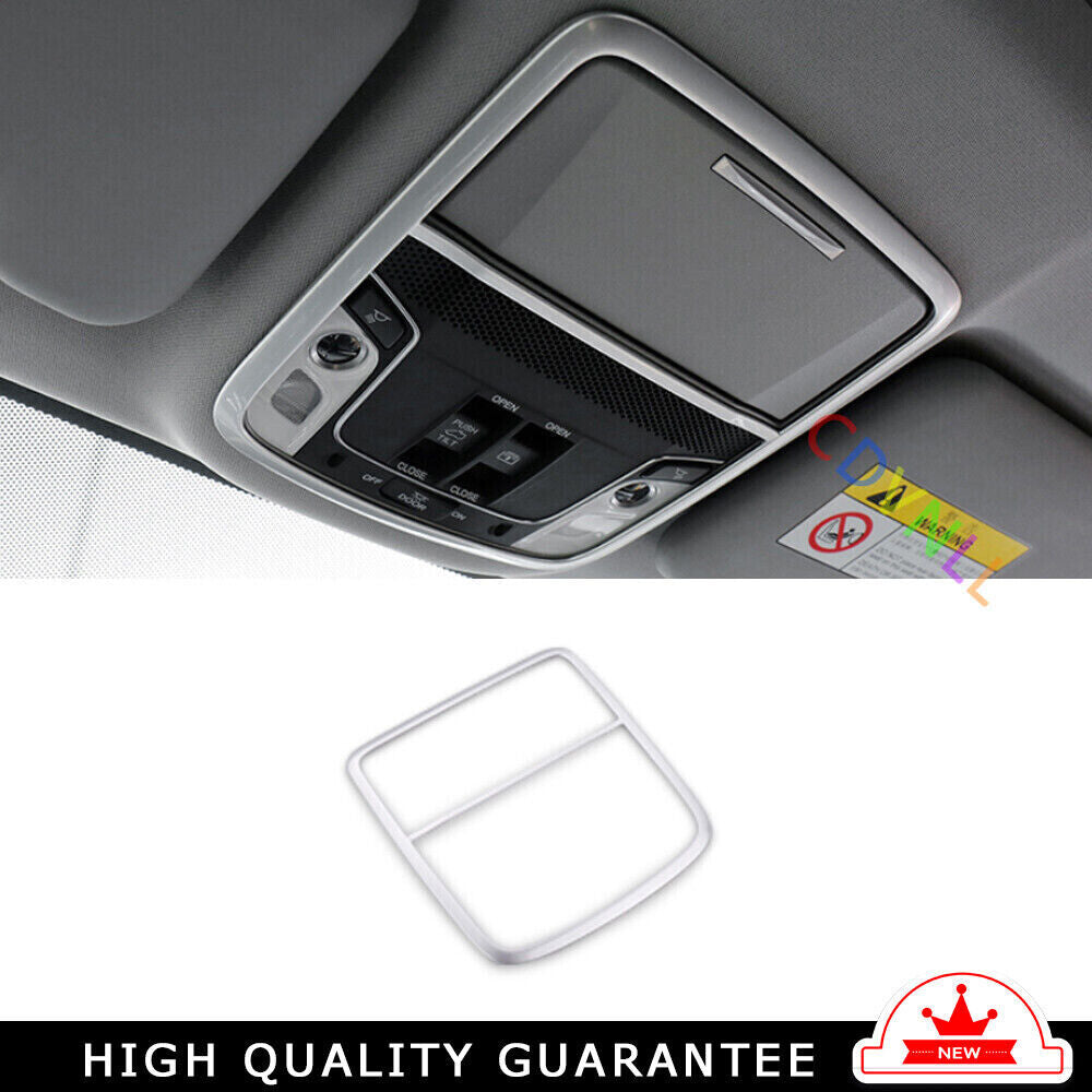 Front Reading Lamp Frame Cover Trim for Honda CRV CR-V 2017-2022 Matte Silver 1X