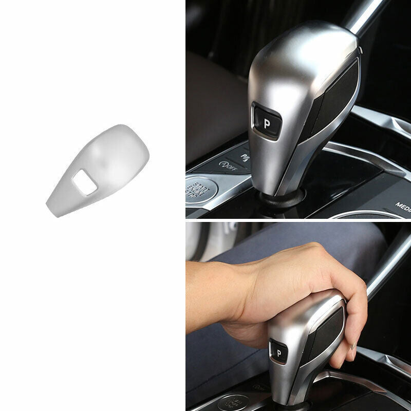 Fit for BMW 3-Series G20 2019-23 Silver ABS Central Console Gear Shift Knob Trim