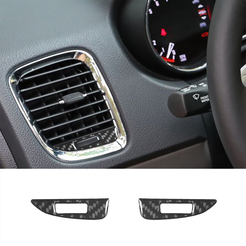 Carbon Fiber Side Air Vent Swtich Cover Trim for Dodge Durango 2014-2020 Type B