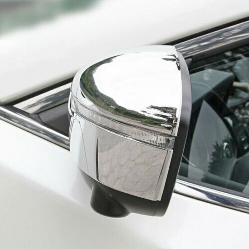 for Nissan Rogue 2014-20 Silver Side Door Rearview Mirror Cover Overlay Cap Trim