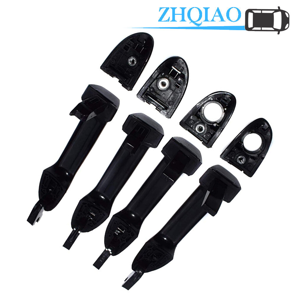 82650-2F000 4Pcs Black Exterior Door Handles Outside for Kia Spectra 04-09