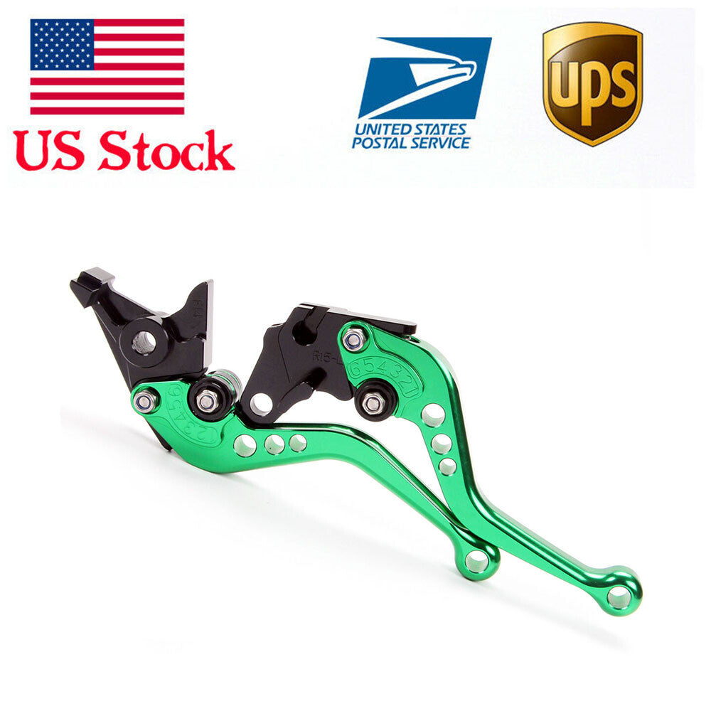 US Short Anodized Brake Clutch Levers for KAWASAKI 650R/ER-6N/F 650