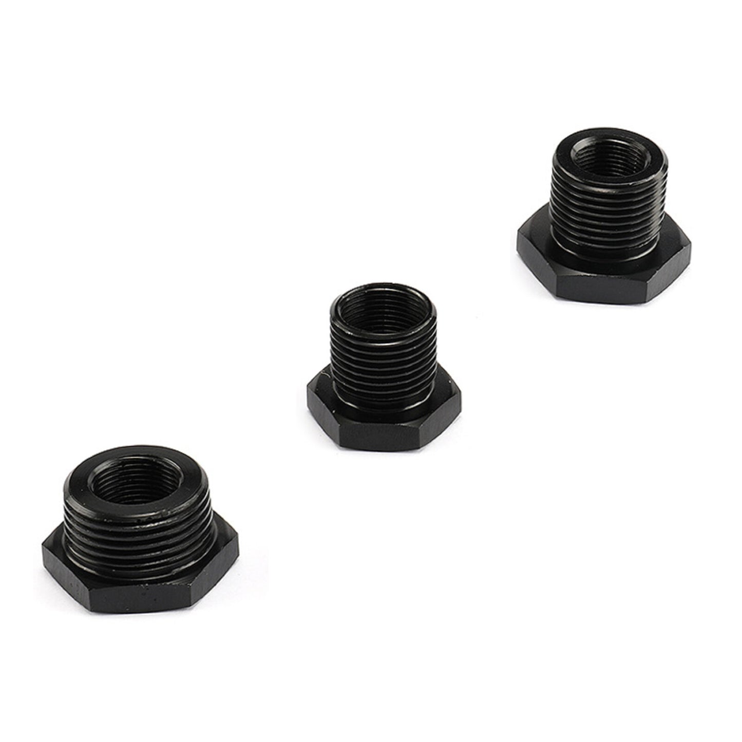 3Pcs 1/2-28 to 3/4-16,13/16-16, 3/4NPT Automotive Threaded Oil Filter Adapter T