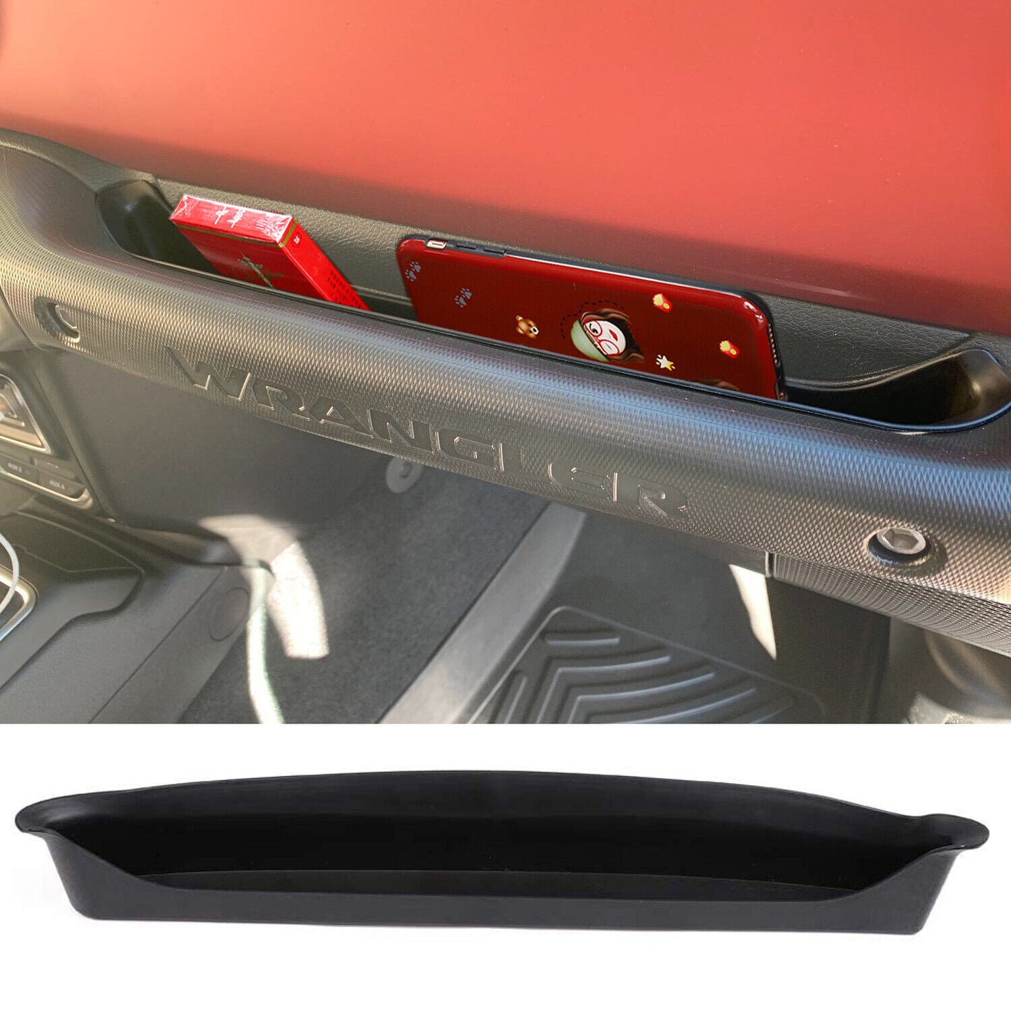 Passenger Side Grab Tray Box Storage Fit for Jeep for Wrangler JL 4XE JT 2018-2023