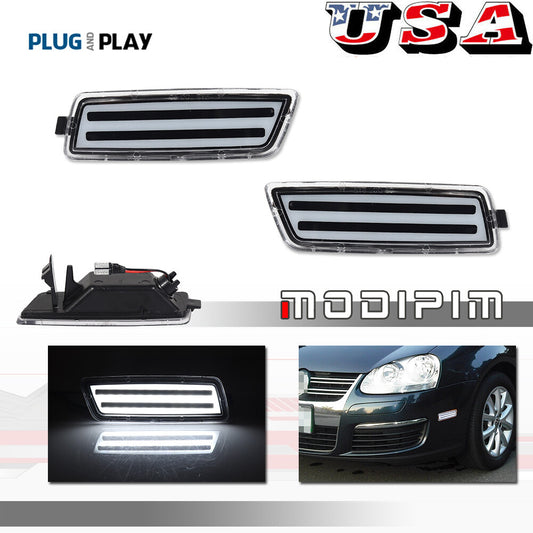 White LED transparent lens front marker signal light suitable for Volkswagen MK5 for Golf /GTI for Jetta