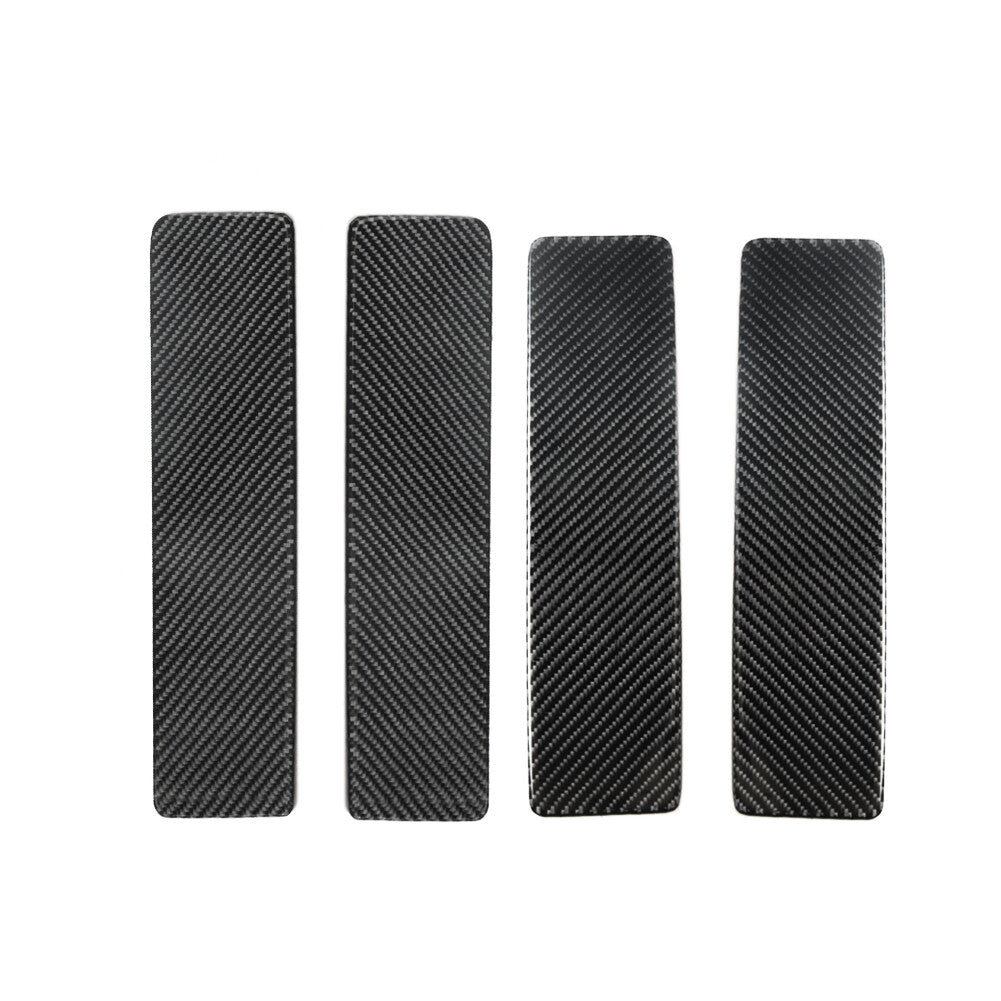 4pcs Carbon Fiber Door Side Door Panel Trim for Dodge for Ram 1500 2009-2012