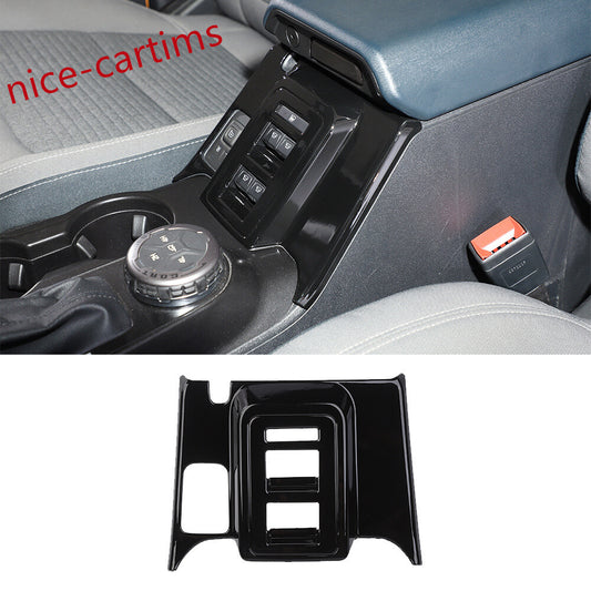 for Ford Bronco 4-Door 2021-2024 Window Lift Switch Button Panel Cover ABS Black