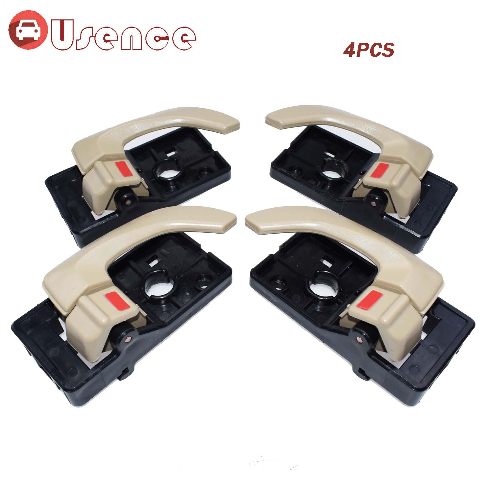 2Pairs Left  Right LH RH Beige Inside Door Handle For 2005-2009 for Hyundai for Tucson