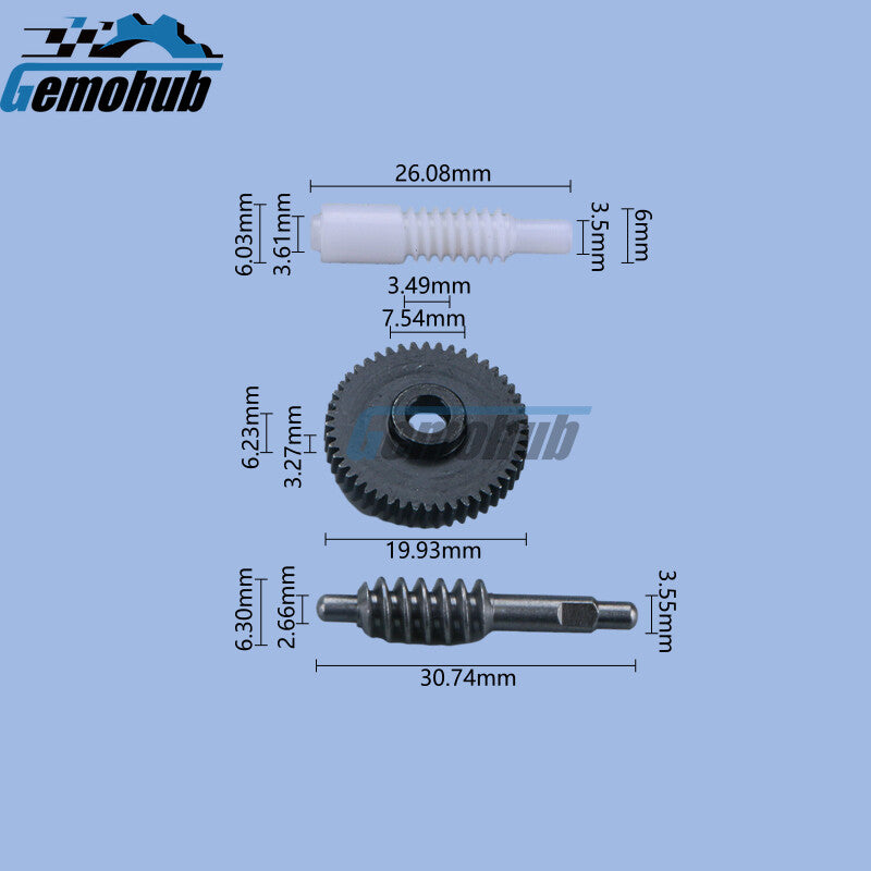 Side Wing Mirror Folding Gear Repair Kit for 2008-2013 for Mazda Axela MK2