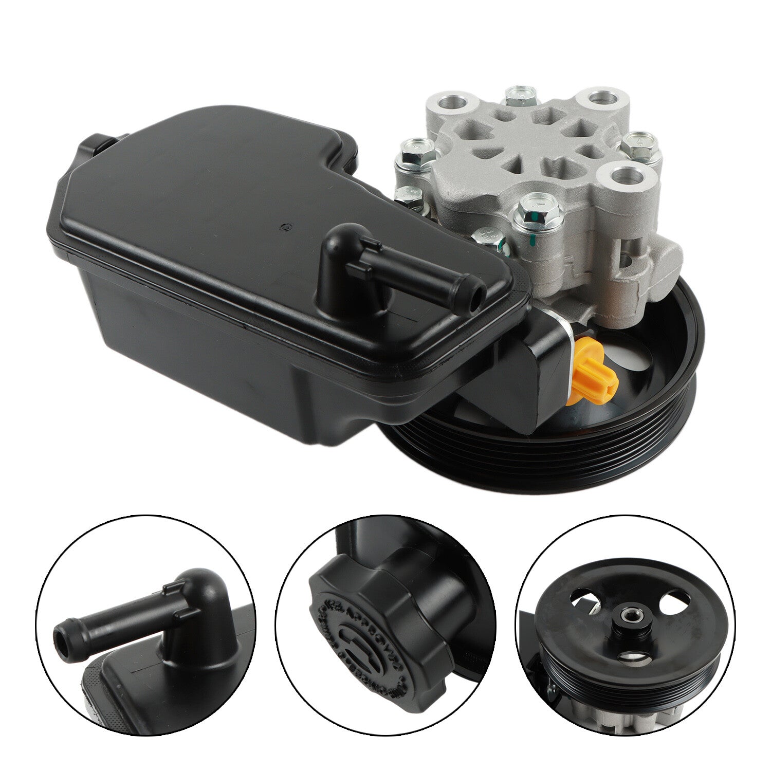 Power Steering Pump w/ Reservoir Pulley for 05-2007 for Dodge Dakota 3.7L 4.7L V6 V8
